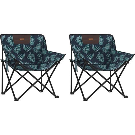 Maison Exclusive - Campingstühle 2 Stk. mit Tasche Klappbar Blatt