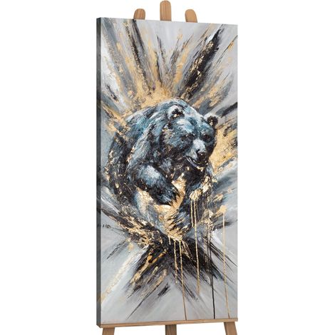 Gemälde Tierische Kraft auf Keilrahmen 115x50 cm (1/5)