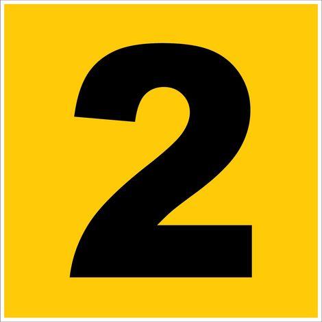 N°2 - 200x200mm - Rigide Jaune - 4220772