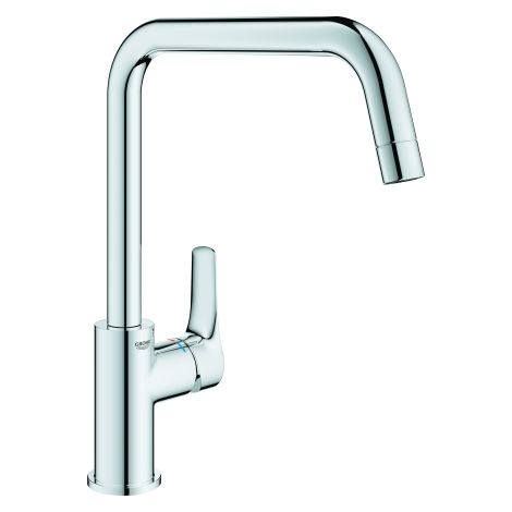 GROHE Einhand-Spültischbatterie Eurosmart 101234, Niederdruck, hoher Auslauf, chrom
