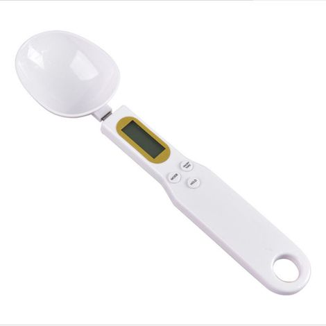 Balance de cuillère numérique pour Aliments de Cuisine Haute précision Petite échelle avec Fonction Tare Peser et mesurer 1,1 LB / 500 g (0,1 g) d'échelle de milligrammes, Blanc Fonepro (1/4)