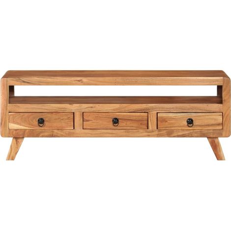 Maison Exclusive - TV-Schrank 110x30x40 cm Massivholz Akazie