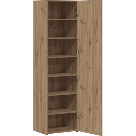 Haut Armoire 2 pcs Buffet Chêne artisanal 50 x 42,5 x 185 cm (1/5)