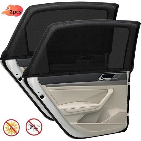 Pare Soleil Voiture Bébé - ROSEDOES - Protection UV Maximale - Noir - Fenêtre arrière - Voiture (1/4)