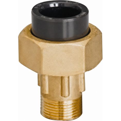 Union 3 Stück männlich weiblich Messing/PVC HTA 2027/25