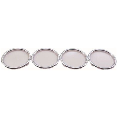 Garniture de protection de bague de ventilation de climatisation Audi A1 A1 Aluminium 14-17 Argent (1/5)