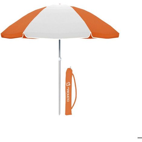 Strandparasol - MARBUENO - Ø 180 cm - Orange - Stahlgestell - Rund