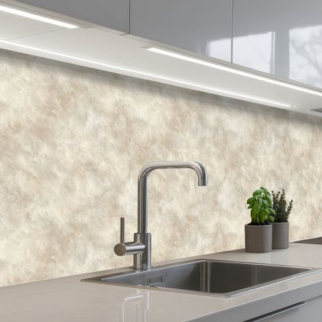 REVETEMENT MURAL DE CUISINE, CRÉDENCE DE CUISINE Beige - Structure en relief - Pierre naturelle 200x60 cm