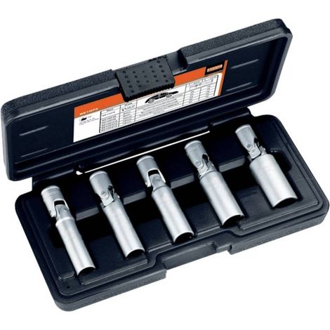 Bahco – Jeu de clés à douille pour bougies de préchauffage 5 pcs – Acier allié haute performance – Système de retenue à bille – Poignée en T - Y203492 (1/4)