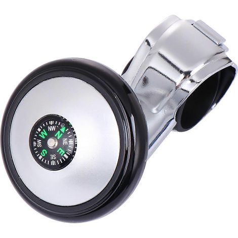 Boule d'assistance au volant, boule de renfort de puissance, pommeau de volant-8X6X6CM-Black (1/2)