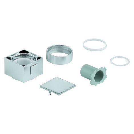 Grohe Temperaturwählgriff 49091 eckig für THM-Fertigmontagesets chrom (1/4)