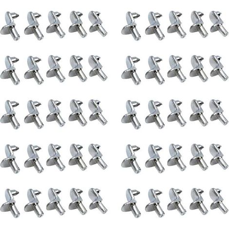 10x taquet acier étagère équerre tenon 5mm support fixation attache armoire