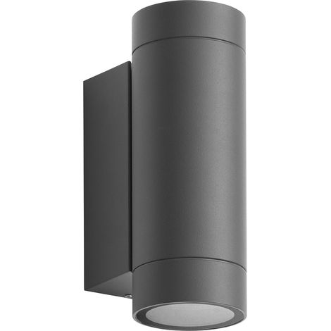 Aplique CUB Round IP54 GU10 2x4.50W up-down Antracita
