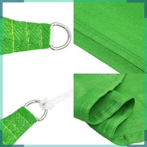 311314 Voile d'ombrage 160 g/m² Vert clair 4x4x5,8 m PEHD (1/5)