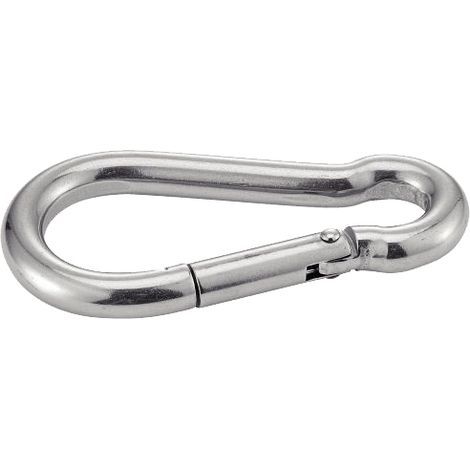 Mousqueton ouverture automatique - Inox A4 6x60 mm - Boîte de 5 (1/2)