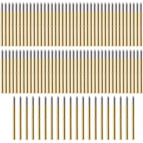 100 pièces Sonde de Test P125-B 2.0mm broches de sonde de détection de Test de ressort broches Pogo en laiton sondes/cordons de Test (1/4)