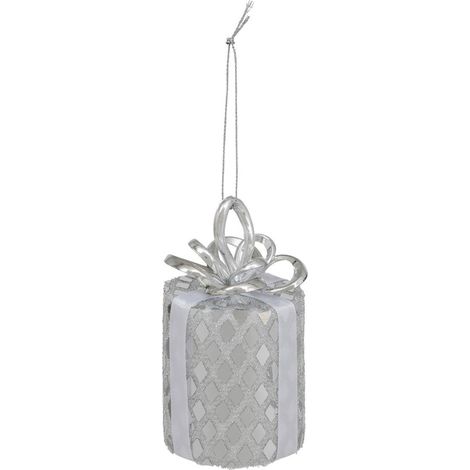 Baumschmuck Geschenk Sequin silber 10cm - Atmosphera créateur d'intérieur