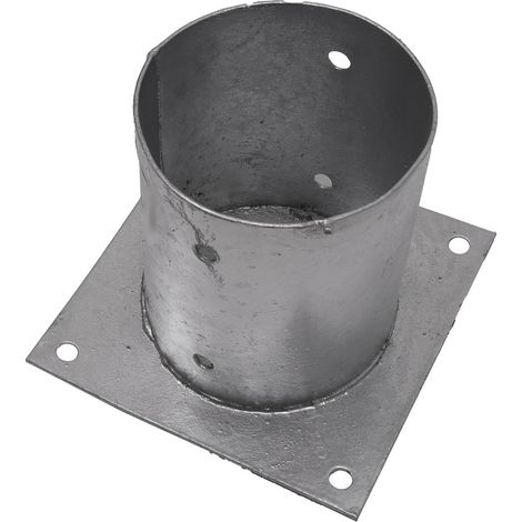 Support plat pour poteau Ø12.1 x 15 cm - Par pièce (1/2)