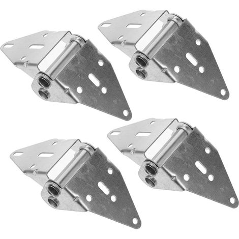 Lot de 4 Charnières de Garage Robustes en Acier Inoxydable, Charnières à Fermeture Automatique pour Portes Sectionnelles Résidentielles, Accessoires de Quincaillerie Solide (1/5)