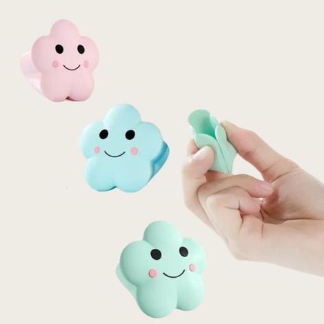 Protecteur de coin de table - Silicone - Nuages de dessin animé - Anti-collision - Sécuritaire pour bébé