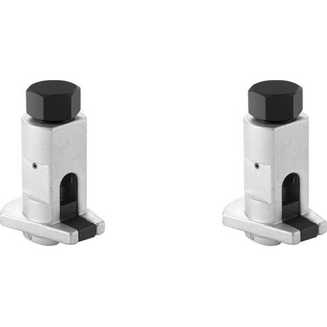 Convient pour 2 outils de démontage hydrauliques universels, y compris un séparateur de suspension pour rotule de bras de suspension inférieur et un extracteur d'amortisseur. (1/3)