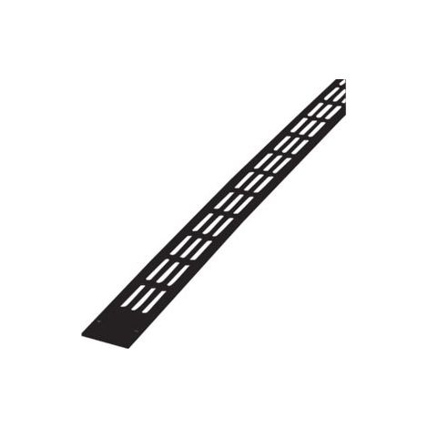 RENSON 478/2 griglia piatta in alluminio - 375 mm - nero ral 9005 - 00047828