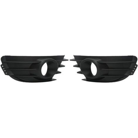Pair of Fog Light Grille Covers, Black Front Bumper Fog Light Grille for Citroen C4 2004-2008