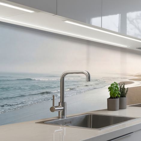 Kitchen Splashback Coastline - Beach - Ocean 300x80 cm