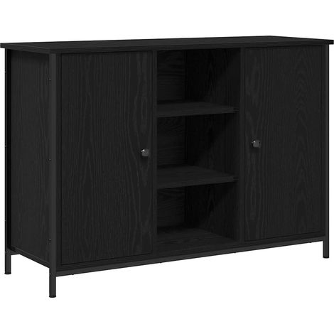 Maison Exclusive - Credenza Rovere Nero 100 x 35 x 70 cm