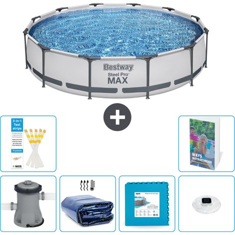 Bestway Piscina Bestway Steel Pro MAX Rotonda - 366x76 cm - 7-pezzi  S326 (1/5)