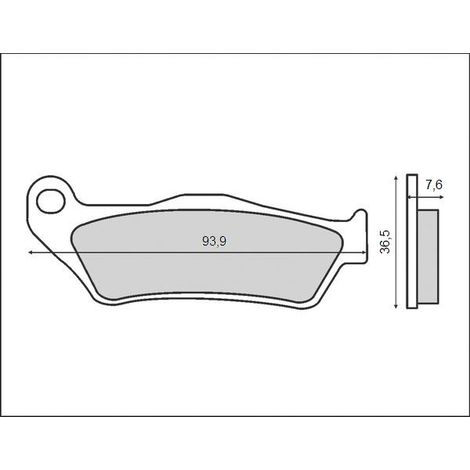 Pastillas de freno BRENTA KH181 (orgánicas) para pinza de freno delantera Brembo, por ejemplo, KTM SX/EXC.