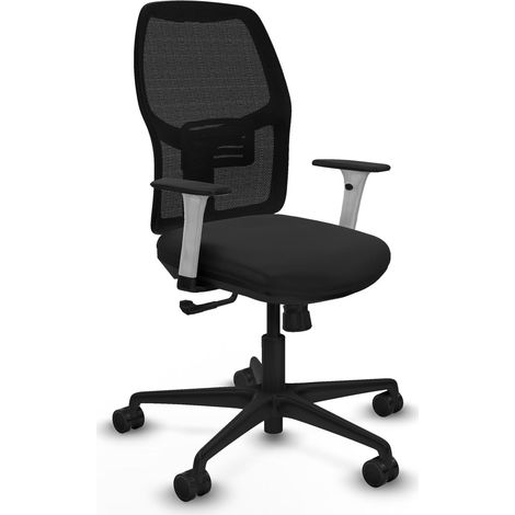 Chaise de bureau piqueras y crespo Alfera blanc support lombaire réglable (1/2)