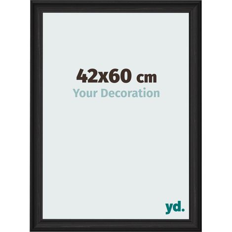 yd. - Cadre photo 42x60 - Noir Grain de Bois - MDF - Lazio (1/5)