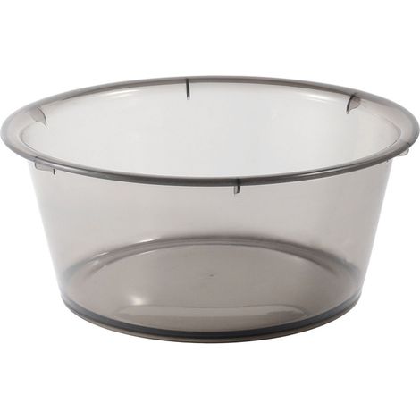 Grand Bac à Linge Plastique Transparent Renforcé Gris pour Buanderie Maison Étudiant (1/5)