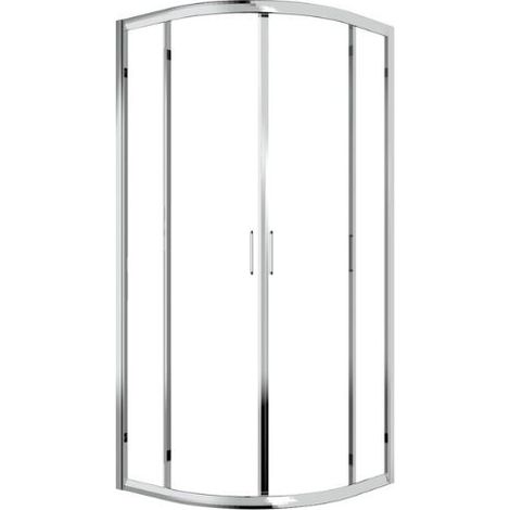 Box doccia 80x80 cm semicircolare scorrevole cristallo 6mm