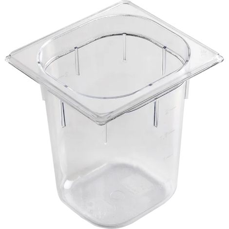 Bac gastronorme GN 1/6 - 200 en polycarbonate REDFOX - GNP 1/6-200 - REDFOX