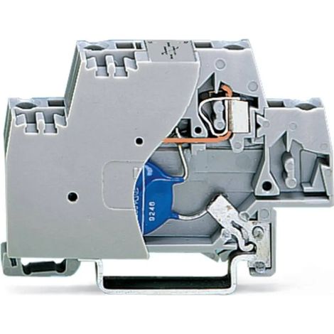 [NEUWERTIG] B-Ware Wago Klemme Einzelklemme Varistor Zugfeder 2 Pol Klemmen 280 502 Grau 50 Stück