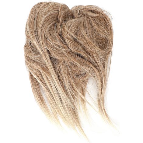 Chignon désordonné élégant avec bandeau, extension synthétique pour cheveux épais, accessoire coiffure femme et fille (1/5)