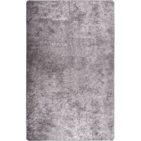 Tapis lavable antidérapant 160x230 cm Gris 2 (1/5)