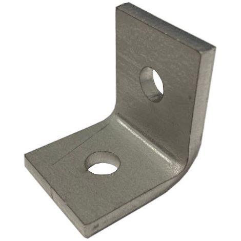 M6 2 Hole Angle Plate (1026) for Channels T304 Stainless Steel (As Unistrut / Oglaend) (1/2)