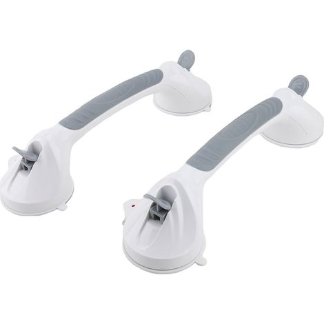 2 barres maintien baignoires douches – Salle bain avec indicateur sécurité rouge vert gris, salle de bain (1/4)