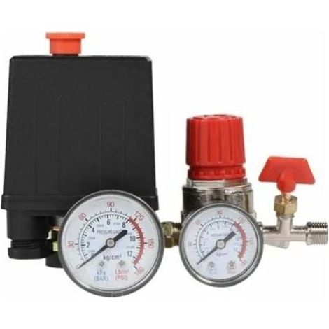 Interruptor de válvula de presión para compresor de aire – Caudal 3000 L/min – Rango de presión 0,05-1,2 MPa – Conector 2-G1/4 (1/5)