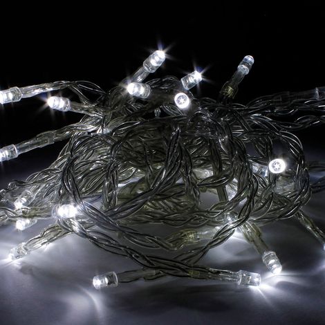 50er LED - Batteriekette kaltweiß/transparentInnen-MLK104I (1/3)