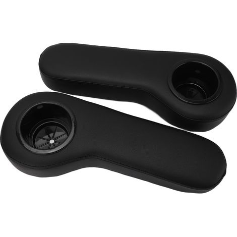 2 porte-gobelets noir pour repose-bras arrière de chariot de golf, universel, compatible cadre tube carré 1 pouce, remplacement E-Z-GO (1/5)
