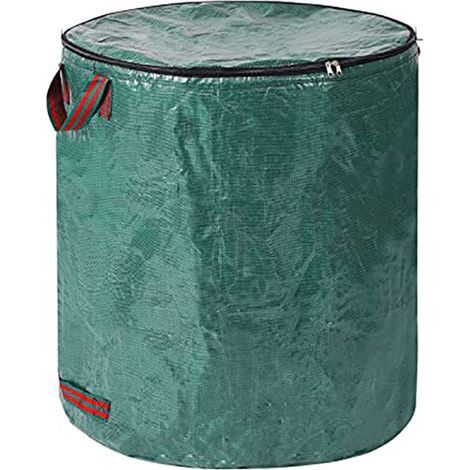 reno-Set mit 3 Gartenabfallsäcken mit Deckel, 272 l – 4 reißfeste Griffe, wiederverwendbar (1/5)