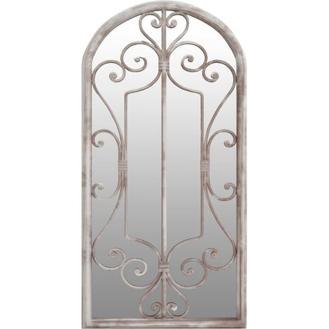 Maison Exclusive - Specchio da Giardino Sabbia 70x30 cm in Ferro per Uso Esterno