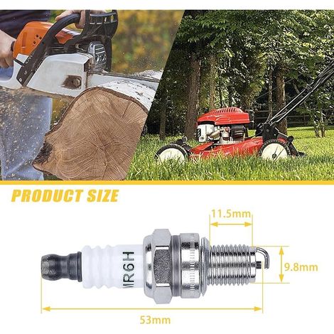 Zündkerze für NGK, 3365 CMR6H Zündkerze für Stihl/Bosch/Honda/Autolite/Brisk/Husqvarna/Echo für Champion RZ7C RZ7CT10 965 Ersatz NGK Artikelnummer 3365 (3 Stück) (1/4)