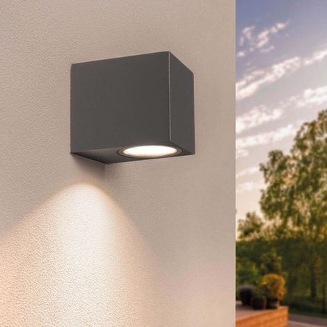 Ledvion - Applique murale LED anthracite - GU10 - IP54 (1/5)