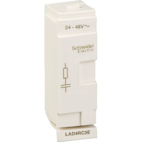 Filtro antiparasitario TE SYS D LAD4 24...48 V CA, montaje frontal por clips, 0,02 kg (1/2)
