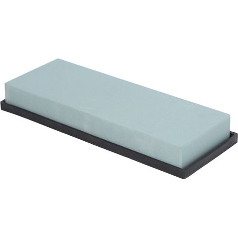Pierre à aiguiser avec base antidérapante, pierre à aiguiser humide pour couteau de cuisine, en carbure de silicium vert, grain 320 (1/5)